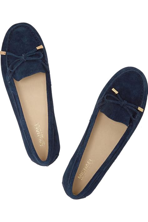 michael kors suede loafers